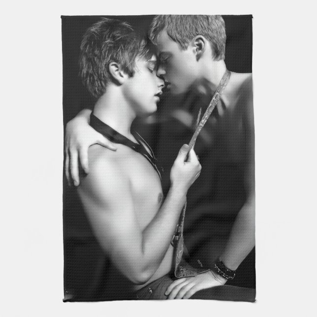 serviette gaie d'amants (Vertical)