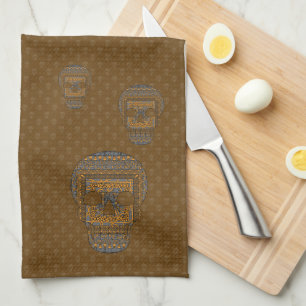 Serviette Halloween Crâne