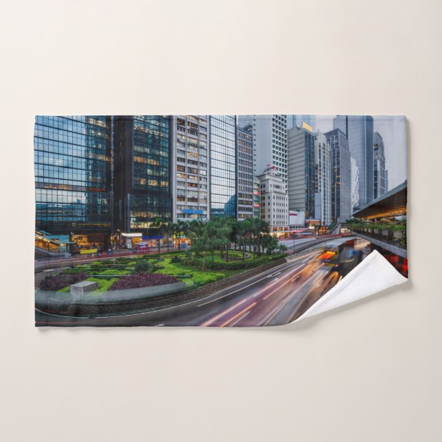 Serviette Hong Kong Traffic (Serviette à main)