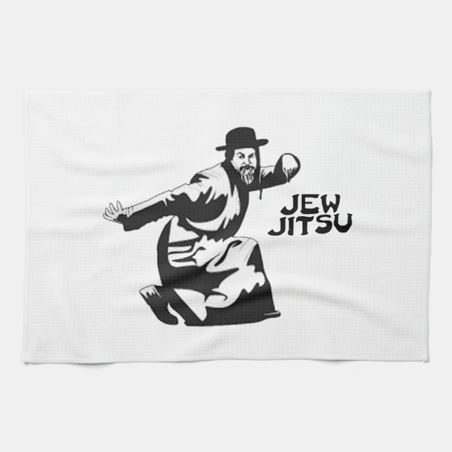 Serviette Jew Jitsu | Cadeaux Juifs Bar Mitzvah (Horizontal)