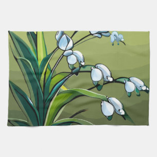 serviette : Jolie Lily : Danser délicate du printe