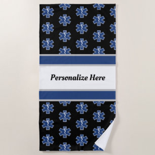 Serviette Logo Beach EMS d'urgence