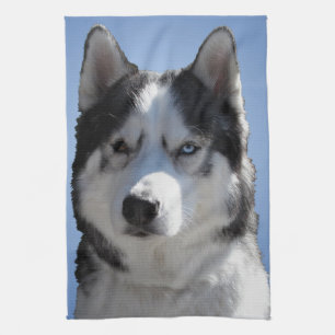 Serviette Loup Chien Husky Malamute Serviette de T
