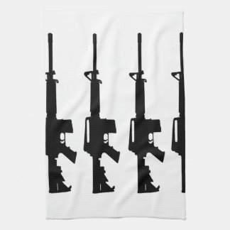 serviette m16 noire et blanche