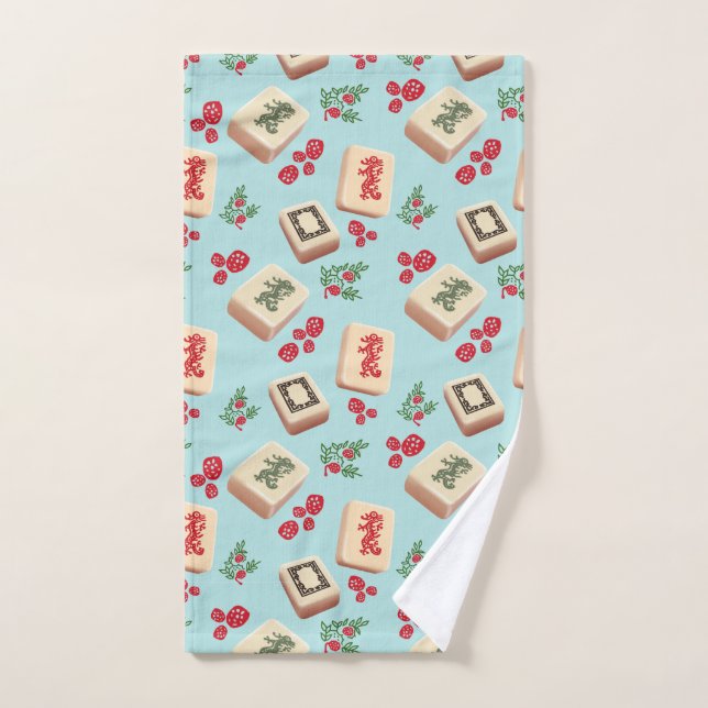 Serviette Mah Jongg Dragon (Serviette à main)