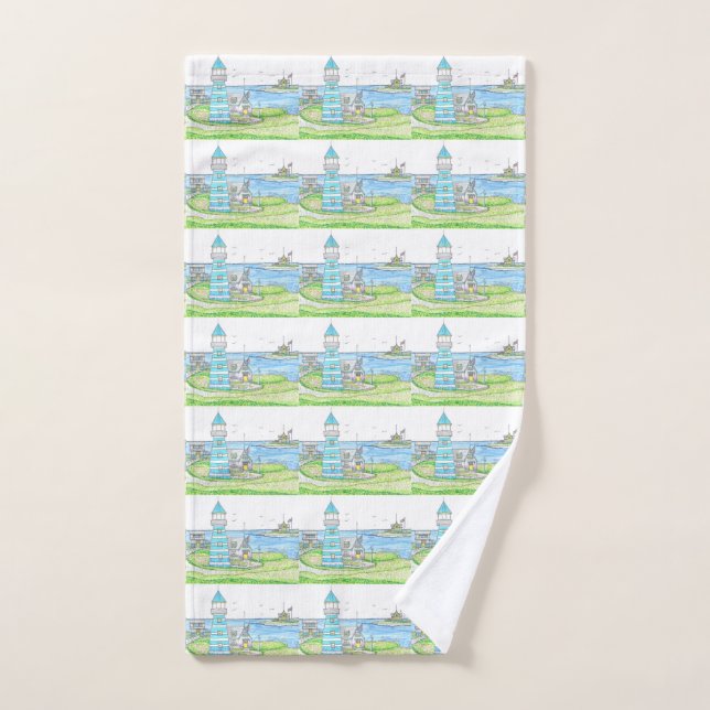 Serviette main du phare Americana (Serviette à main)