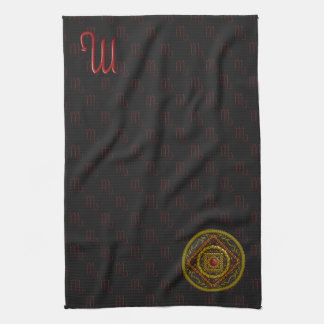 Serviette main Scorpio Mandala