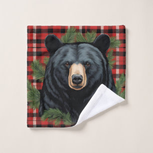 Serviette majestueuse de l'ours noir du Nord
