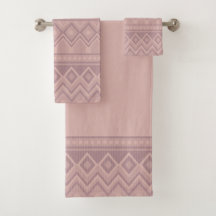 Serviette Mauve Geo