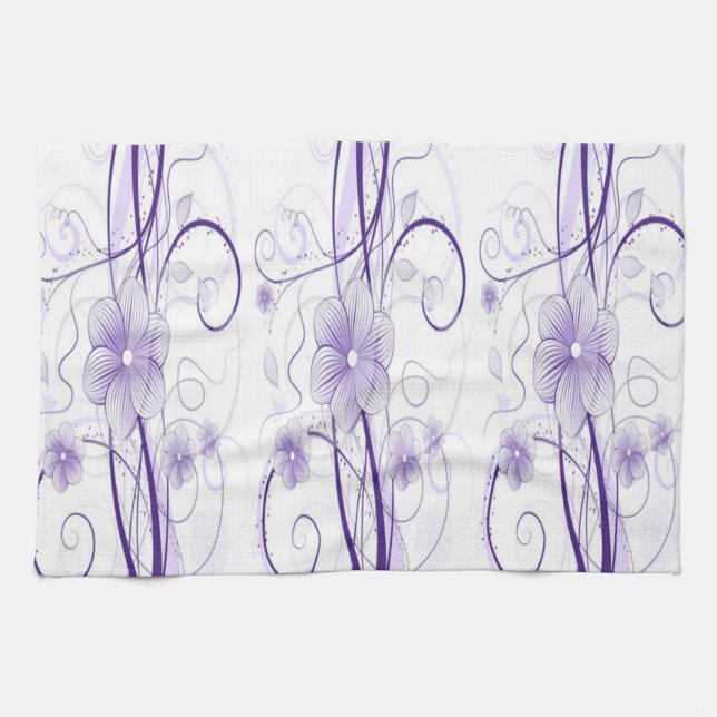Serviette mauve Miriam (Horizontal)