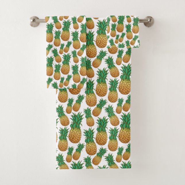 Serviette Motif ananas (En situation)