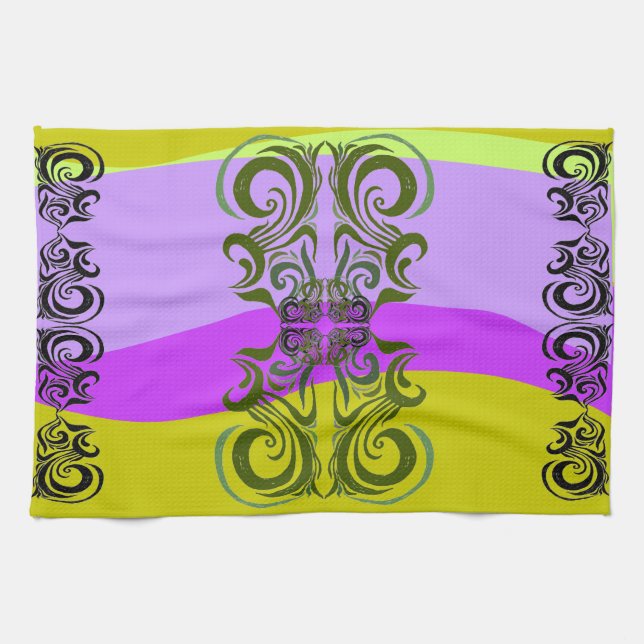 Serviette Motif exotique (Horizontal)