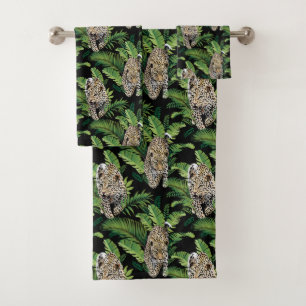 Serviette Motif Leopards