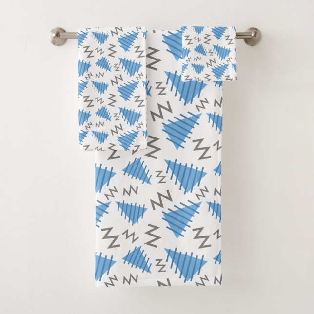 Serviette Motif Memphis (En situation)