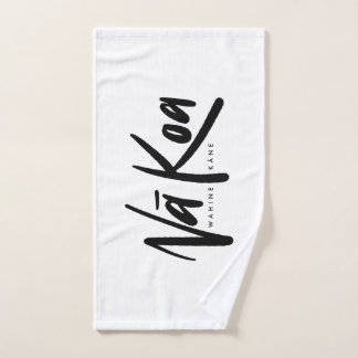 Serviette Na Koa Sweat (Noir sur Blanc)
