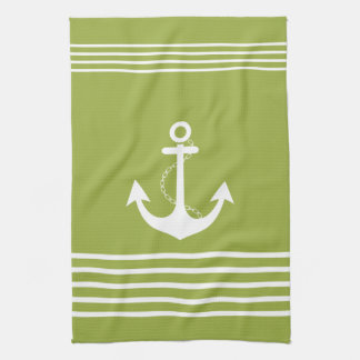 Serviette nautique de vert de conception