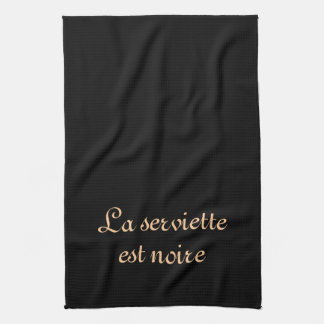 Serviette noire