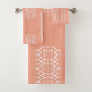 Serviette orange pâle