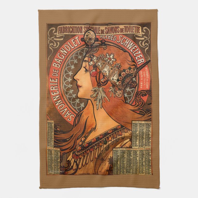 Serviette ornée de bijoux de Madame cuisine de (Vertical)