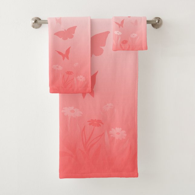 Serviette Papillon rose Ensemble Beaux Cadeaux Pap (En situation)