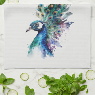 Serviette Peacock, Plumes Peacock, Oiseau sauvage