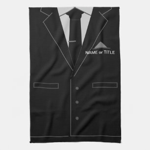 Serviette personnalisée de cuisine d'affaires Nom 