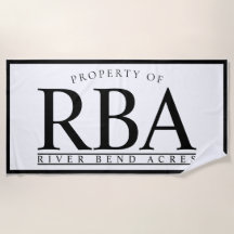 Serviette PERSONNALISÉE de nom de famille de la