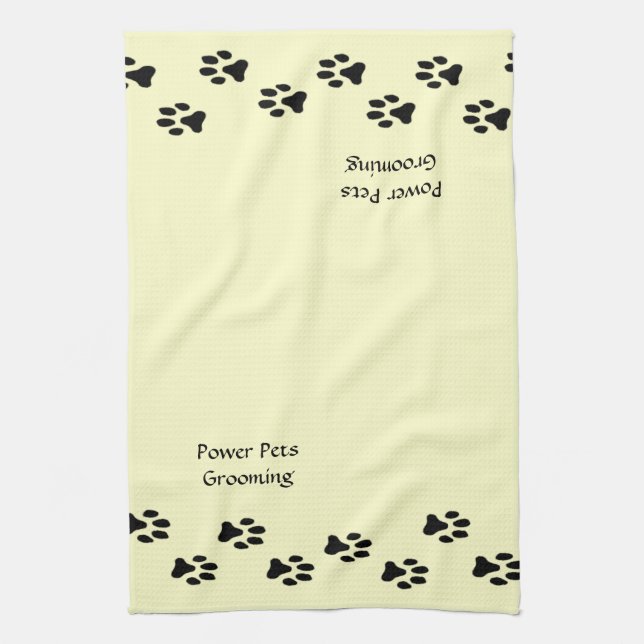 Serviette personnalisée pour animaux de compagnie (Vertical)