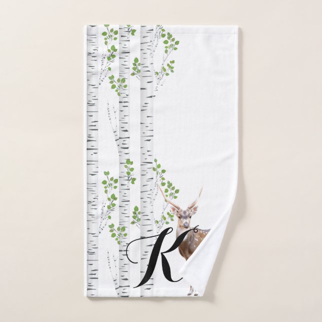 Serviette personnelle Cerf Doe Buck Woodland Hun (Serviette à main)