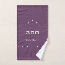 Serviette personnelle de bowling haut de jeu Mauve