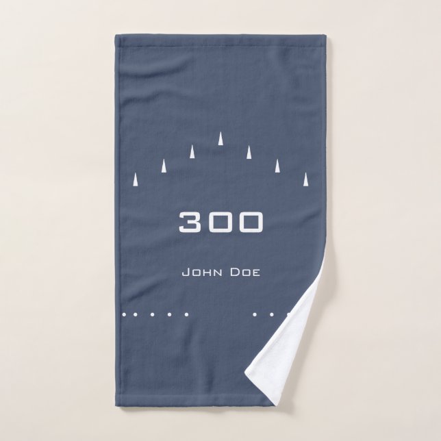Serviette personnelle de bowling haut jeu | bleu m (Serviette à main)