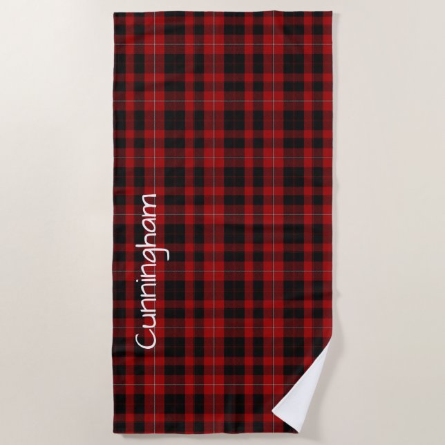 Serviette Plaid Plaid De Cunningham Tartan (Devant)