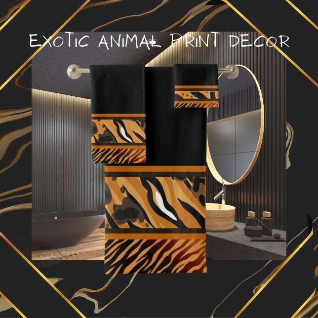 Serviette Poster de animal pour tigre animal exoti (Créateur téléchargé)