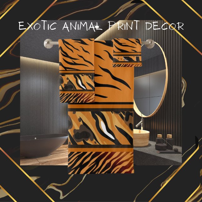 Serviette Poster de animal pour tigre animal exoti (Créateur téléchargé)