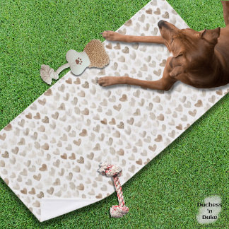 Serviette pour animaux de compagnie en beige doux 