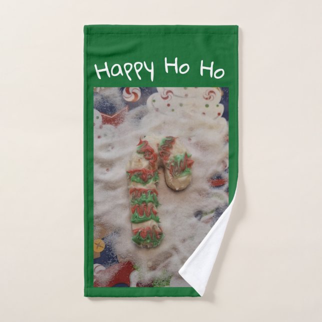 Serviette pour les mains Cookie HO HO Joyeux (Serviette à main)