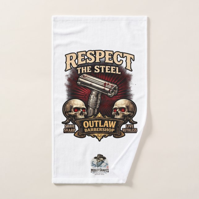 Serviette pour rasoir en acier allemand Respect th (Serviette à main)
