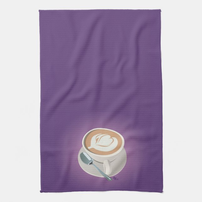 Serviette pourpre de Latte (Vertical)