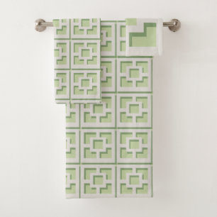 Serviette Retro Green Trellis