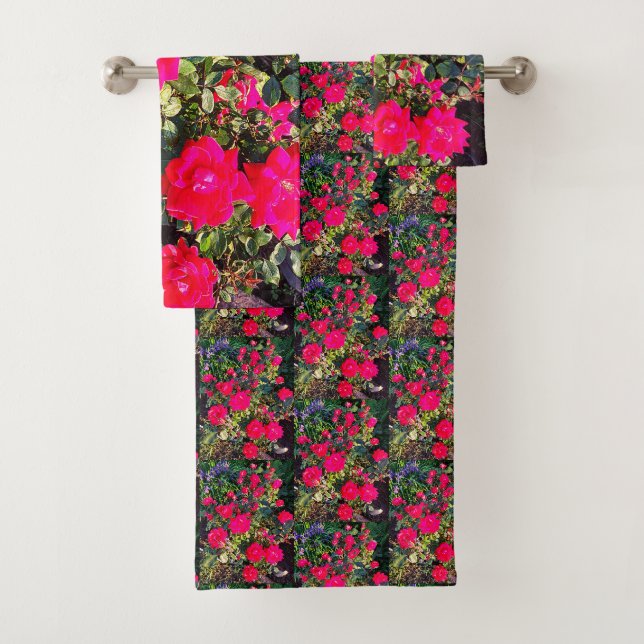 SERVIETTE ROSE PARFAITEMENT ROSE (En situation)