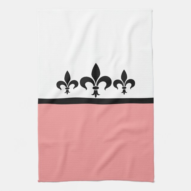 Serviette Rose Swanky Fleur De Lis (Vertical)