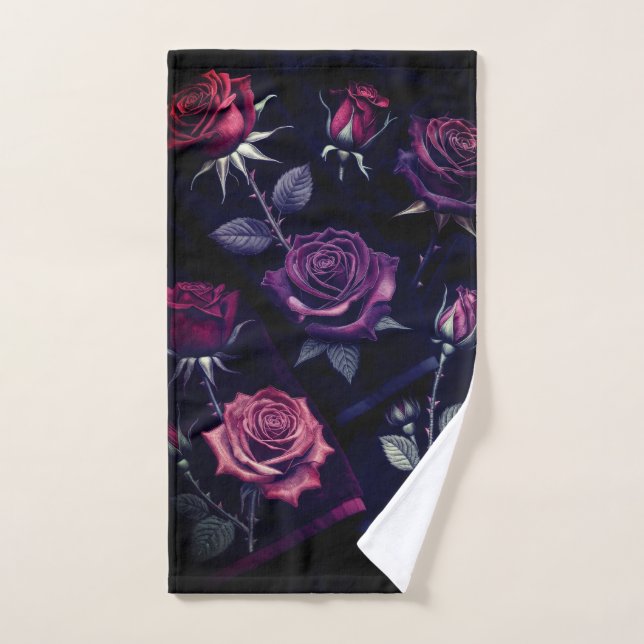 Serviette Roses (Serviette à main)