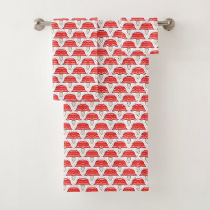 Serviette rouge champignons set parfait pour les c