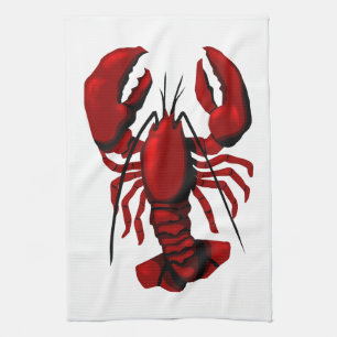 Serviette rouge du homard américain MoJo