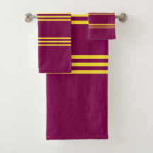 Serviette rouge et jaune