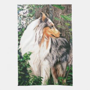 Serviette rugueuse de colley
