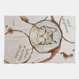 Serviette Saint Espresso Absurdi-thé
