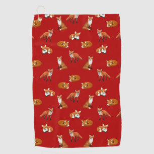 Serviette sauvage de golf de Fox rouge