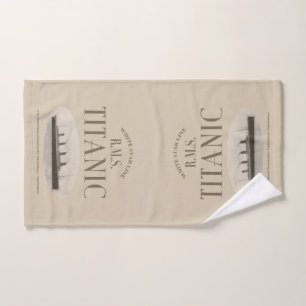 Serviette Sepia Hand du navire fantôme Titanic RMS