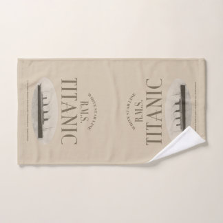 Serviette Sepia Hand du navire fantôme Titanic RMS